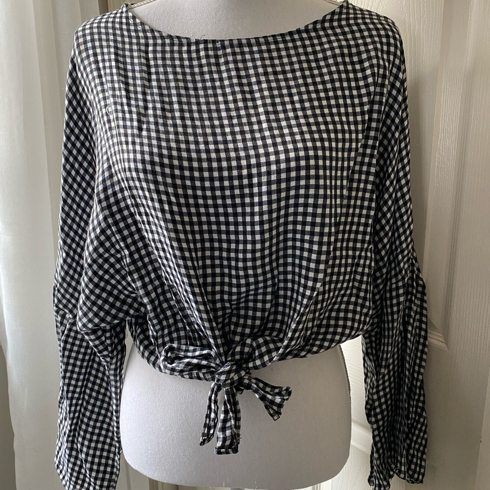 Topshop gingham shirt